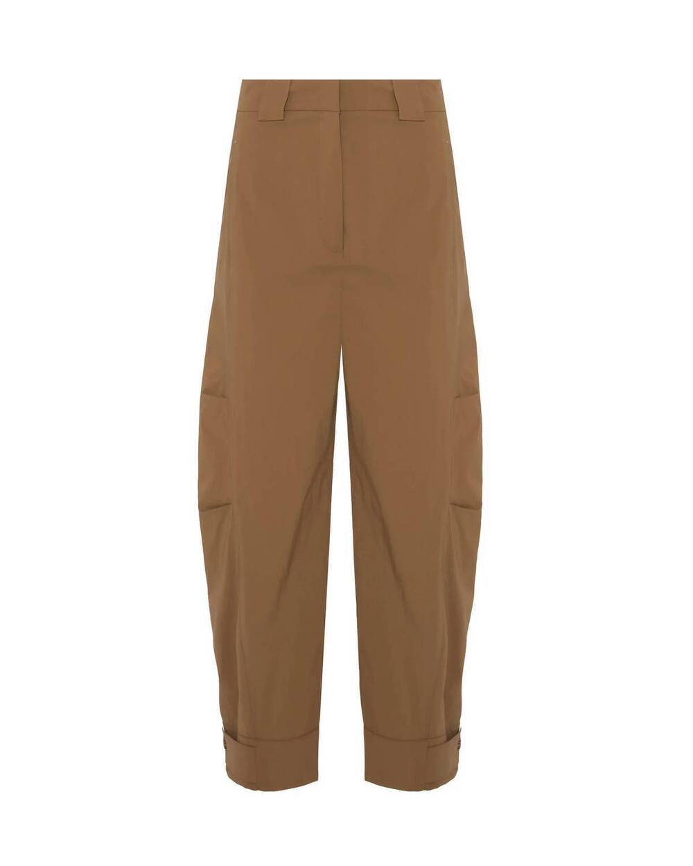 NEW BEATRICE .B women's cropped barrel trouser in brown